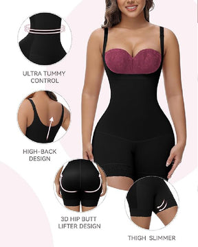 Shapshe® Bauchkontrolle offene Brust Po-Lifter-Bodys Shapewear