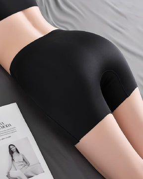 Mittelhoher Po-Lifter Doppellagige Bauchkontrolle Shapewear Shorts Mit Hakengürtel