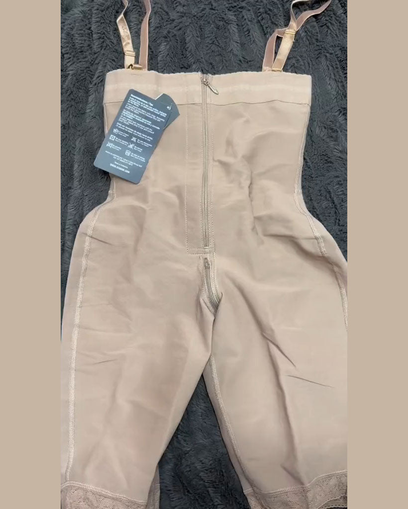 Shapshe® Schlankmachende Shorts mit Oberschenkel und hoher Taille, Body Shaper mit Reißverschluss