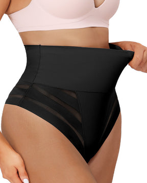 Damen Sexy Mittelhohe Einzigartiger Spitzen Tanga Body Shaper Nahtlose Miederhöschen