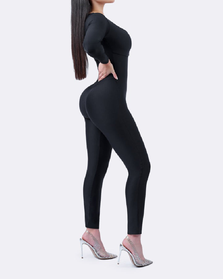 Shapshe® Nahtloser Ganzkörper Body Hohe Kompression Butterweich Eingebaute Netzhaken Shapewear