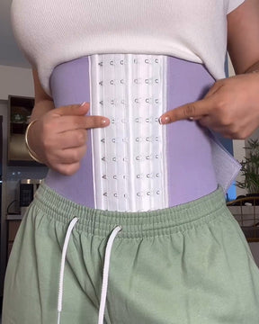 Damen Doppelkompressions Bauchwickel Schweiß Sauna Taillentrainer Waist Trainer