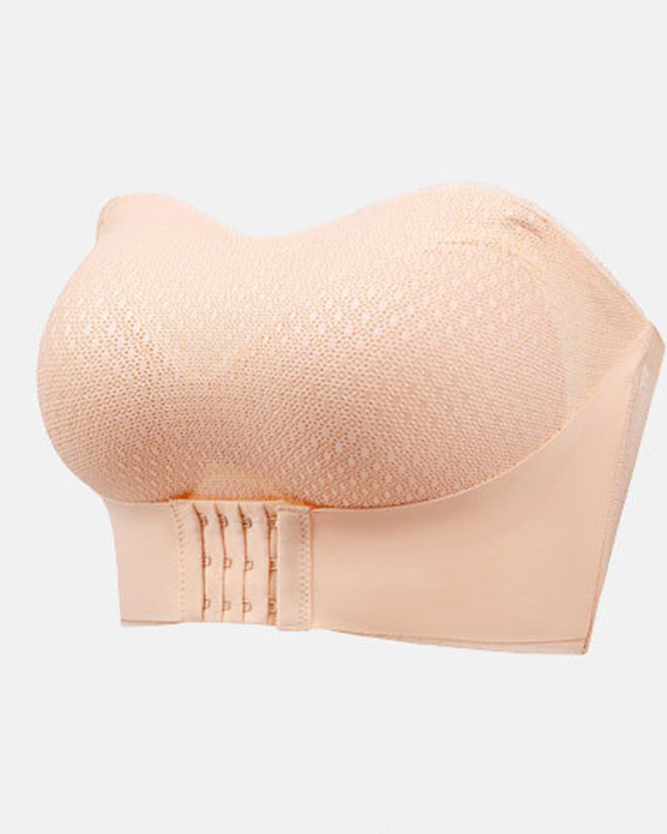 JUGUTA Damen Trägerloser BH 2025 - Kabelloser Push-Up Bustier Mit Seitenverschluss