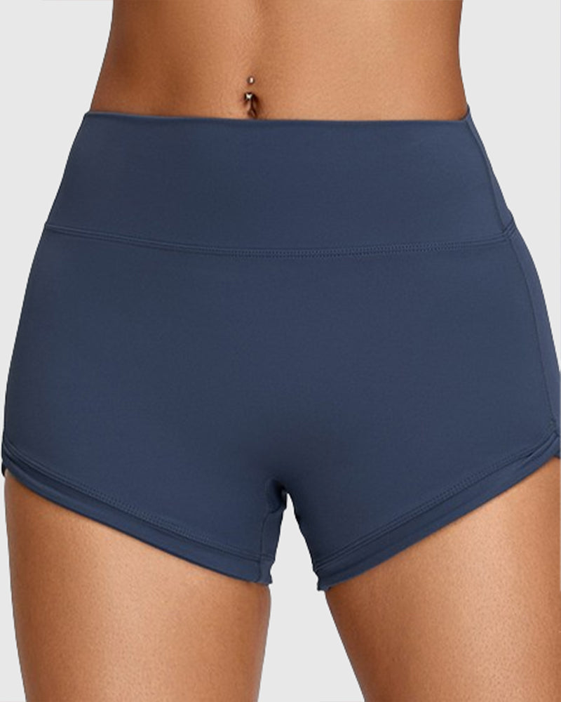 Nahtlose Hüfthebende Sport Yoga Shorts