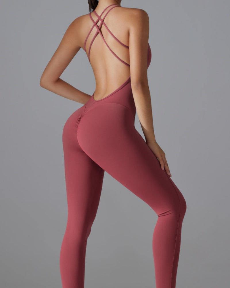 Hüfthebender Schnelltrocknender Enger Cross Body Fitness Overall
