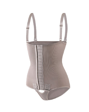 Damen Bauchkontrolle Verstellbare Schnalle Vorne Offen Brust Shapewear