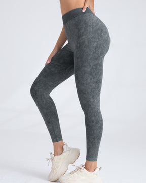 Pfirsichfarbene Hüfthebende Nahtlose Yogahose für Damen Elastische Fitnesshose mit Hoher Taille