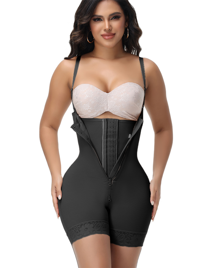 Shapshe® Fajas Colombianas Sanduhr Shaping Shorts mit Doppelter Kompression und Reißverschluss im Schritt
