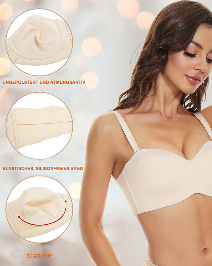 Unsichtbarer Bequemer Push Up BH