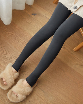 Damen Thermo Fleece-Strumpfhose Hoher Taille Winter Dicker Knochen Leggings