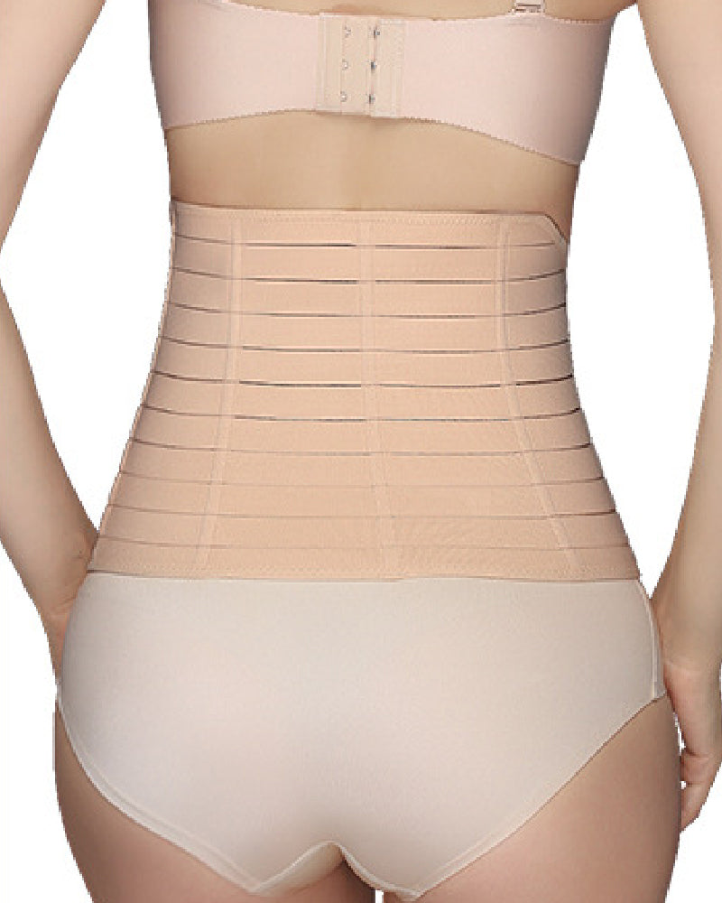 Sommer Atmungsaktiv Bauchweg Taille Trainer Postpartale Einstellbare Klett Bauch Binder