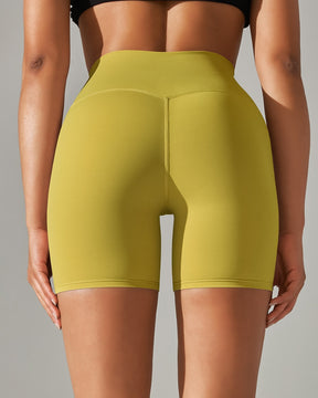 Enge Stretch Yoga Shorts mit Hoher Taille