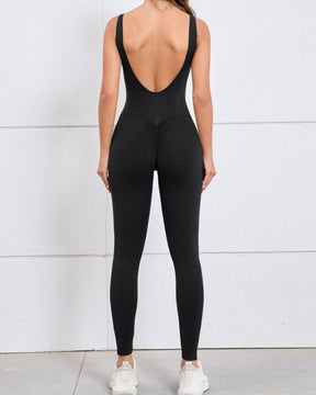 Schnell Trocknender Enger Einteiliger Yoga Jumpsuit für Damen