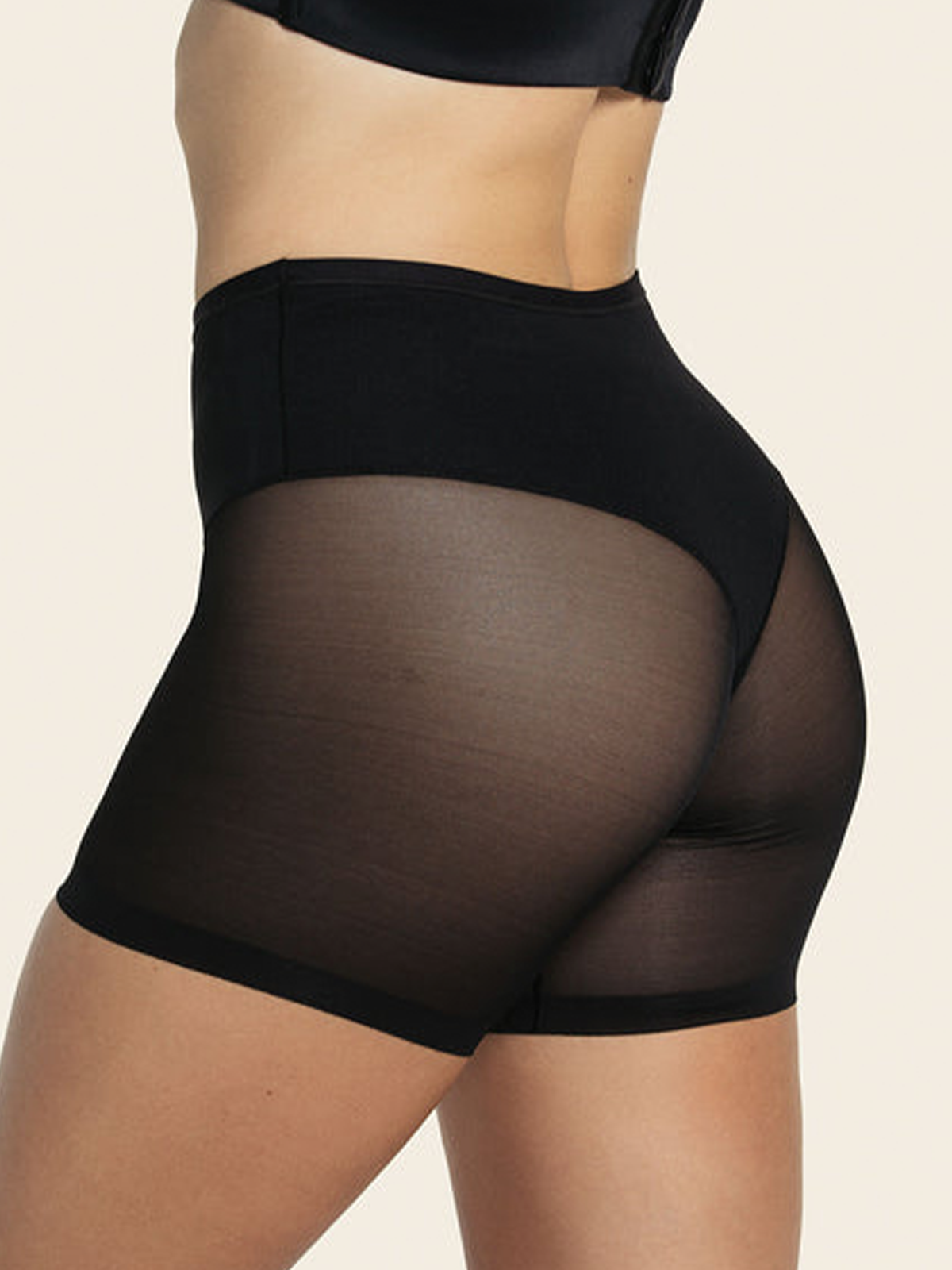 Nahtlose Unsichtbar Transparent Shaper Shorts Tanga Anti-Reibung Mesh Shapewear Shorts