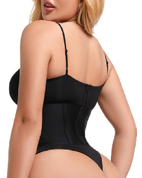 Bauchweg Tanga Korsett Shapewear Stahlknochen Push Up Miederbody