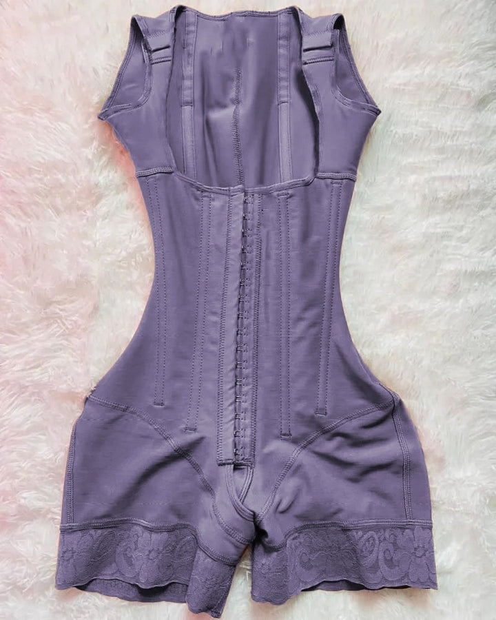 Shapshe® Damen Hochkompressions Offene Büste Nach-Operation Knochen Taillenformer Shapewear