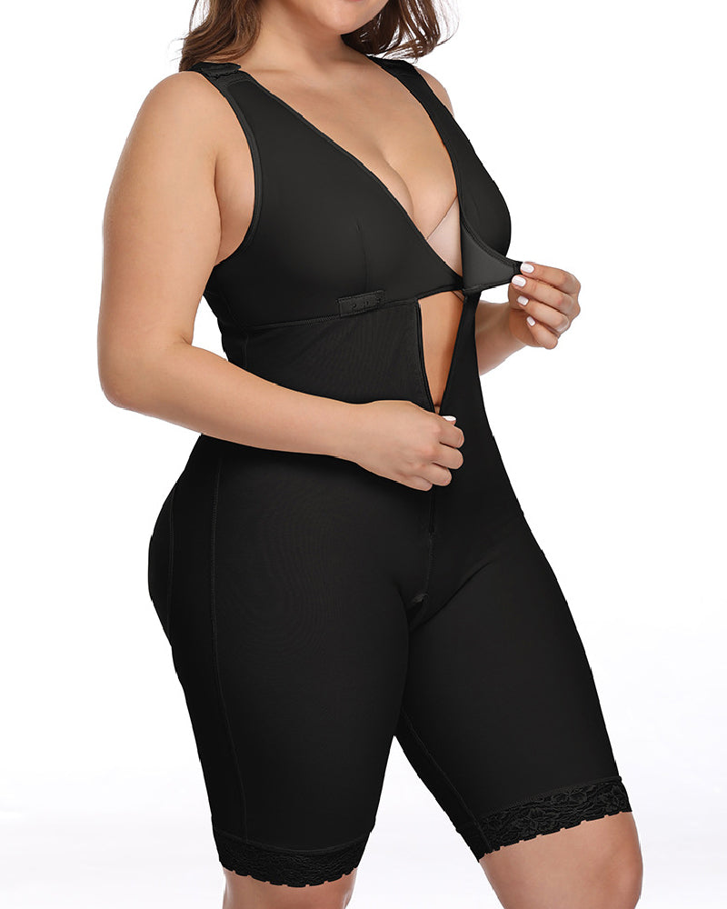 Fajas Colombianas Oberschenkel Schlanker Korsett Große Größe BBL Ganzkörper Shapewear