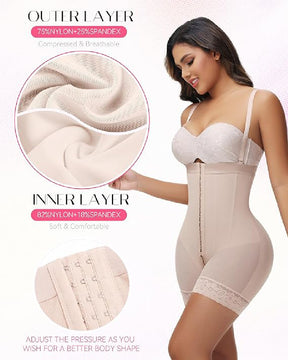 Fajas Colombianas Bauchweg Trägerloser Po-Lifter BBL Shapewear