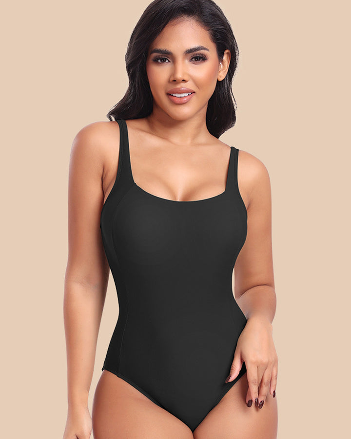 Shapshe® Sexy Einteiliger Badeanzug mit Schnürung auf der Rückseite und Formendem Badeanzug