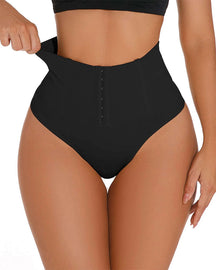 Hoher Taille Nahtlose Einreihige Shaping Tanga Bauchweg Shapewear Höschen