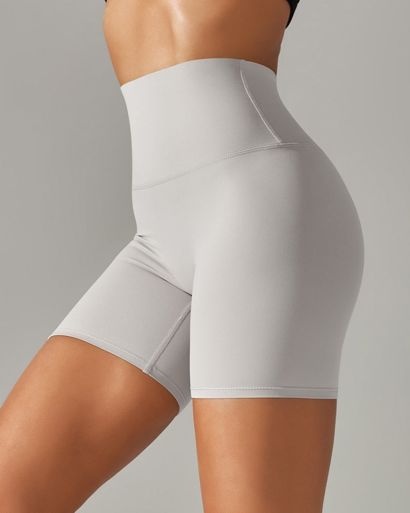 Enge Stretch Yoga Shorts mit Hoher Taille