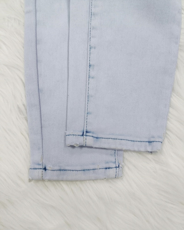 Kolumbianische Skinny Jeans mit Hohem Bund und Hip Lift Farbverlauf Patchwork