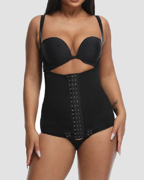 Damen Bauchkontrolle Verstellbare Schnalle Vorne Offen Brust Shapewear