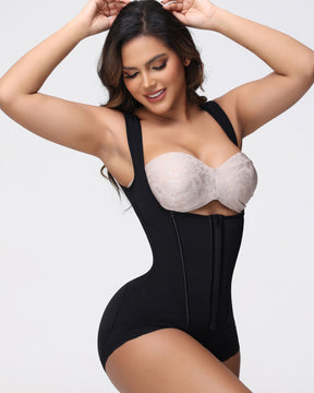 2 in 1 Korsett Shapewear Bauchweg Offene Brust Fajas Colombianas