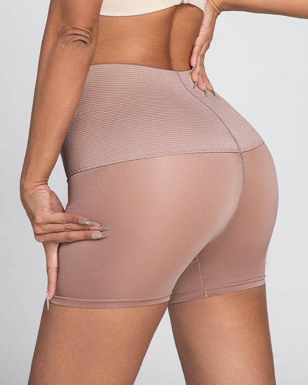 Damen Hohe Taille Mieder Bauchweg  Po-Lifter Slimming Shapewear Shorts