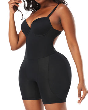 Damen Po-Lifter Sanduhr Rückenfreier Push-Up Shapewear Mit Abnehmbaren Schwammkissen