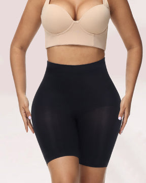 Damen Hoher Taille Shapewear Shorts Nahtlos Bauchkontrolle Faja Po-Lifter Shorts