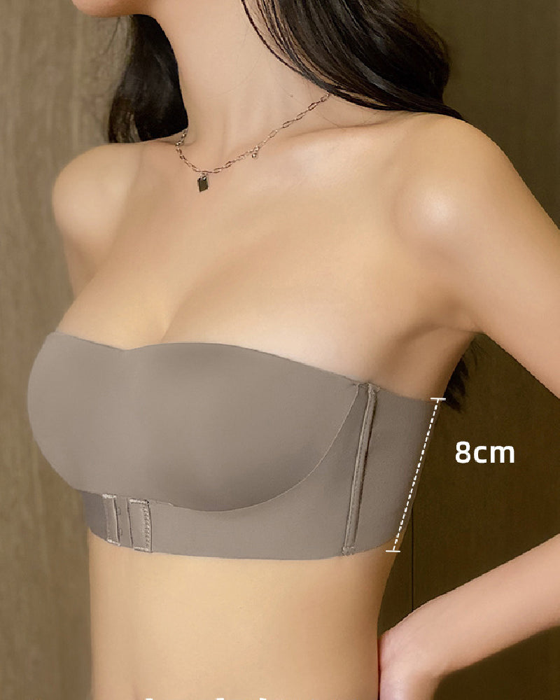 Vorderverschluss Rutschfester Trägerloser BH Push-Up Unsichtbarer Bequemer Bralette