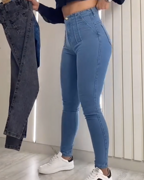 Jeans mit Hoher Taille und Bauchkontrolle für Kurvige Frauen