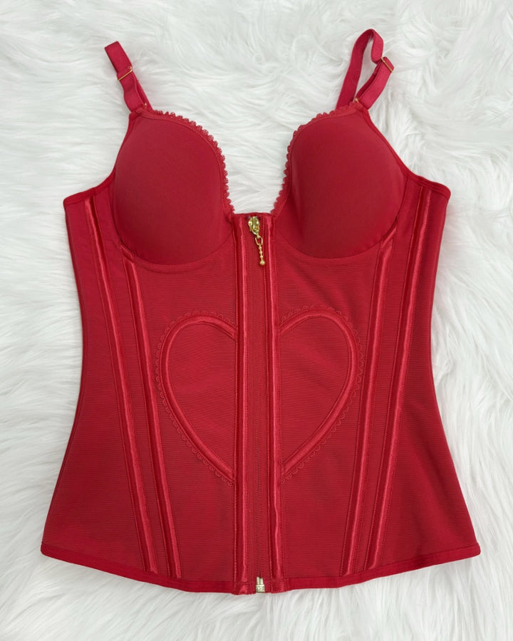 Shapshe® Fajas Colombianas Liebe Muster Korsett Top Bauchstraffung Taille Trainer