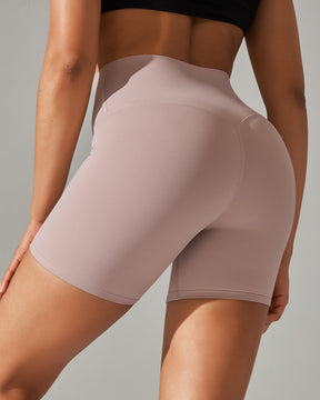 Enge Stretch Yoga Shorts mit Hoher Taille