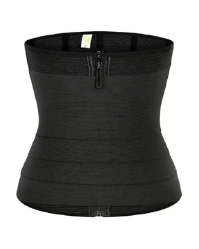 Abnehmbarer Riemen Reißverschluss Sport Taillentrainer Shapewear Wickel Gürtel