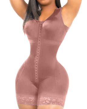 Kompressions Doppel Ganzkörper Faja der Stufe 2 mit BH Shapewear