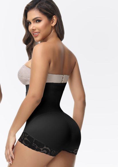 Shapshe® Fajas Colombianas Bauchweg Reißverschluss Offene Brust Stark Formend Shapewear Bodys