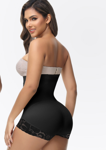 Fajas Colombianas Bauchweg Reißverschluss Offene Brust Stark Formend Shapewear Bodys