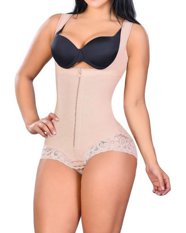 Shapshe® Hoher Rücken Dicke Träger Body Shaper Kompressionshose Hohe Kompressions Shapewear