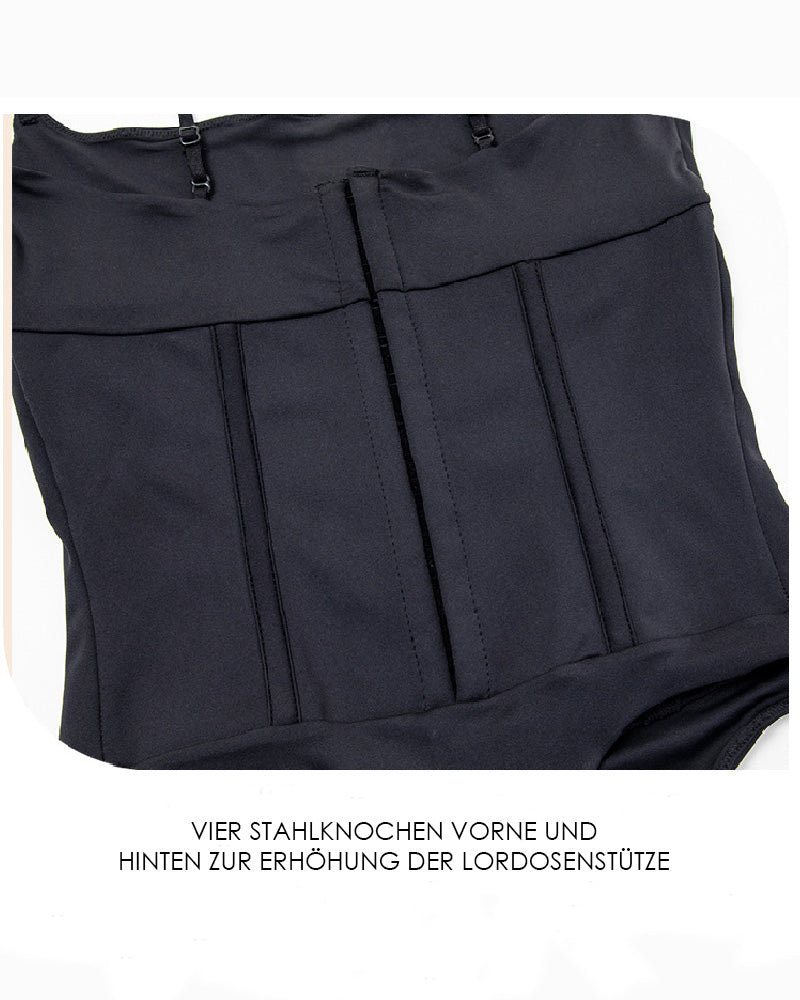 Bauchweg Tanga Korsett Shapewear Stahlknochen Push Up Miederbody