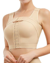 Damen Frontverschluss Postoperative Kompression Shapewear BH Mit Bruststützgürtel