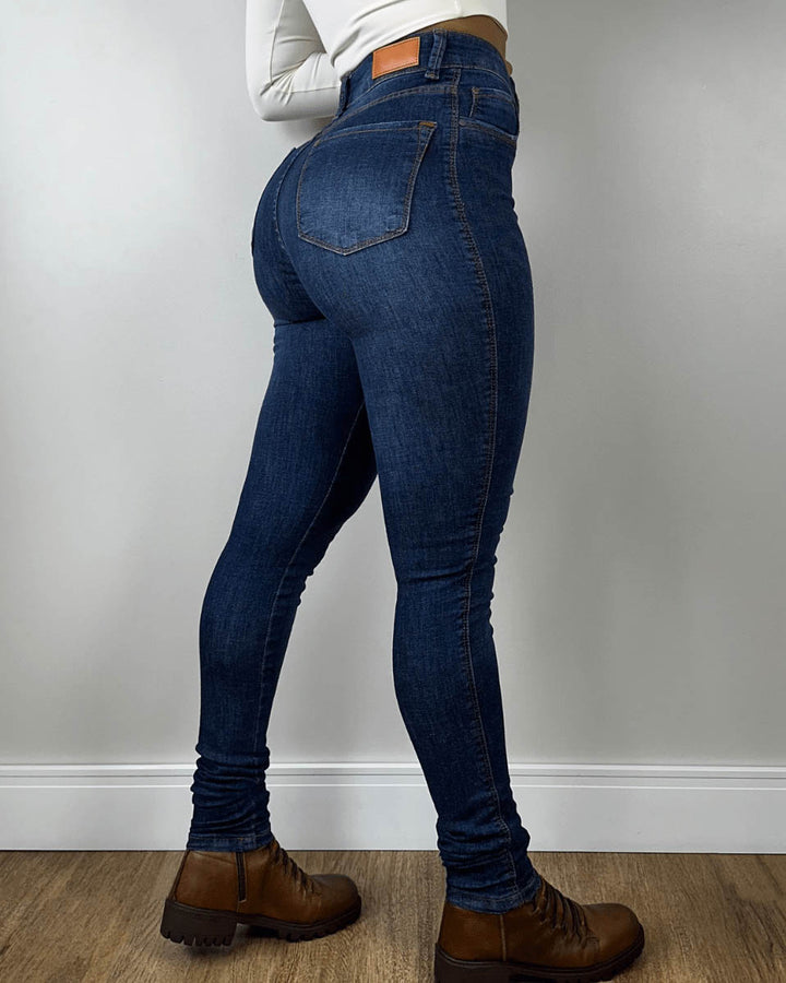 Jeans mit Hoher Taille und Bauchkontrolle Kolumbianische Jeans