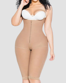 Unsichtbare Reißverschluss Hoher Rücken Fajas Offene Brust Oberschenkel Shapewear