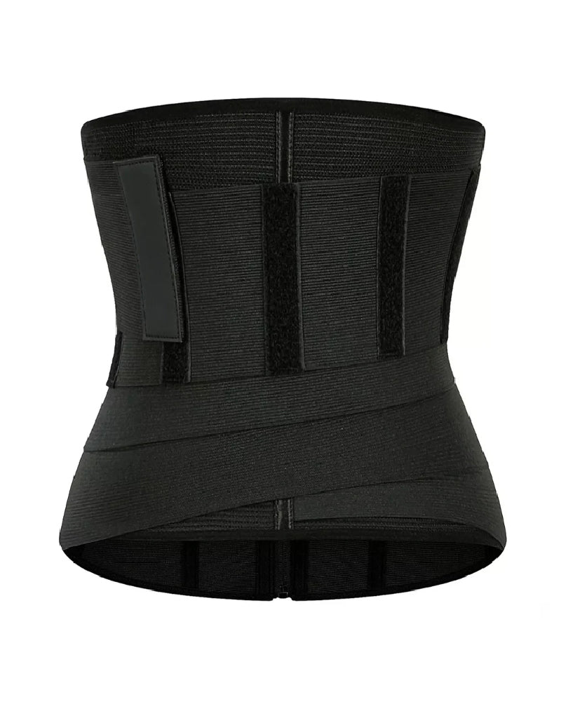 Abnehmbarer Riemen Reißverschluss Sport Taillentrainer Shapewear Wickel Gürtel