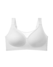 Damen Glatte Minimizer BH Dünner Bügellos Weicher Stützung Bralette