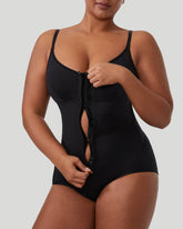 Damen Solide Reißverschluss Naht Shapewear Ärmelloses Bauchweg Formendes Cami Top Fajas