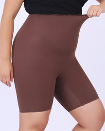 Glatte Hoch Taillierte Bauchweg Shapewear Shorts Atmungsaktive Boxerhöschen