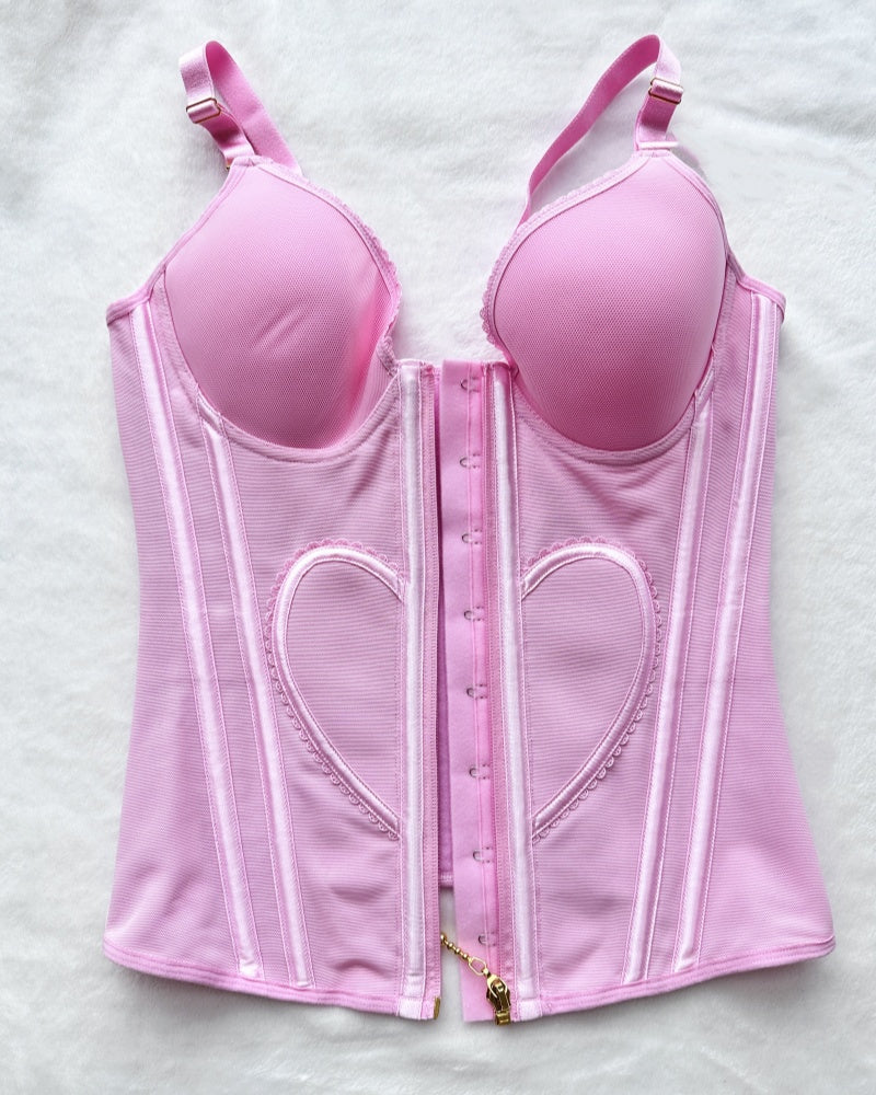 Shapshe® Fajas Colombianas Liebe Muster Korsett Top Bauchstraffung Taille Trainer