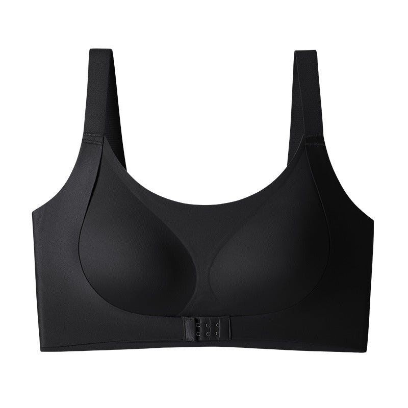 Damen Nahtlose Breite Träger Bügelloses Tube Top Minimizer Vorderverschluss BH